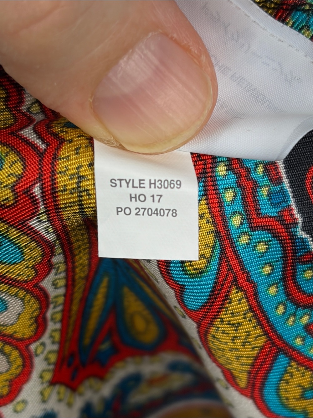 J. Crew Silk Twill Top Blouse in Bold Paisley Multi. - Picture 13 of 13